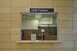 HUB Cashier window