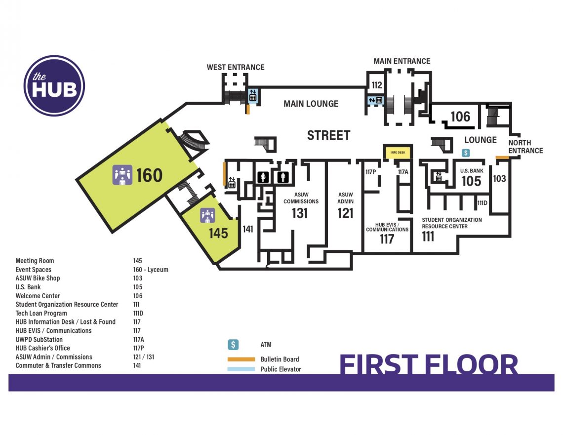 HUB First Floor Map The HUB