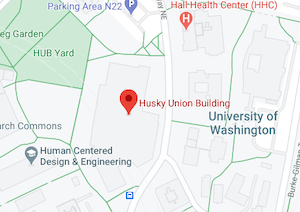 A Google map view of the HUB